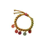 [Зеленый] Браслет-шнурок в стиле Тибетского богатства Пять Богов