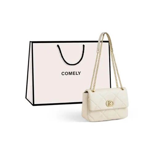 COMELY Коровья кожа Сумка через плечо Стандартная Женская Экрю Черный