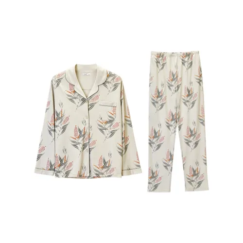 DAERLI Пижамный комплект женский зеленый