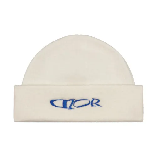 DIOR Овечья шерсть Шапки-бини Мужской Экрю