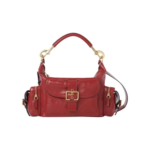 Chloe Сумка из кожи буйвола Camera сумка через плечо сумка обычная женская красный пламя