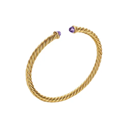 David Yurman 18К золото браслеты с аметистом женские золото