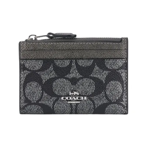 COACH Картхолдер из искусственной кожи мини унисекс металлический