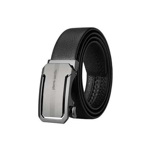 PIERRE CARDIN Ремни из крупнозернистой текстуры коровьей кожи мужской черный ширина 3 5 см