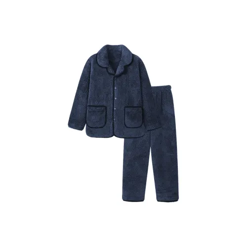 Lanza Pajama Set Мужской Темно-синий