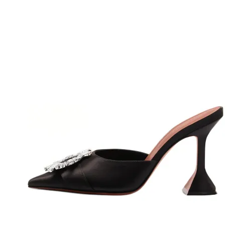 AMINA MUADDI Домашние тапочки 9,5 см Женские Черные