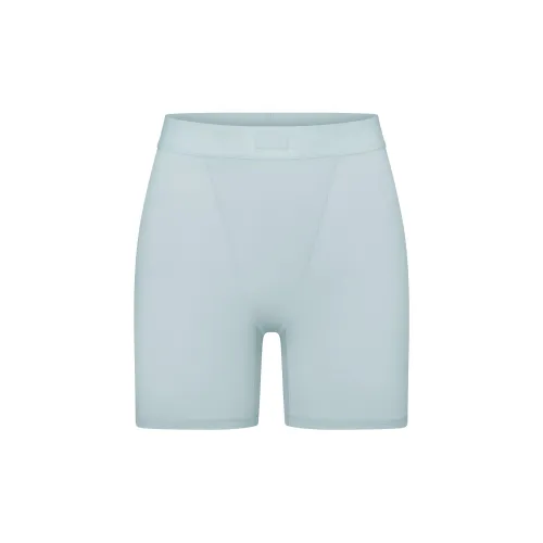 SKIMS Holiday Collection FW24 Boyfriend Boxers Женские Ice Frost Blue