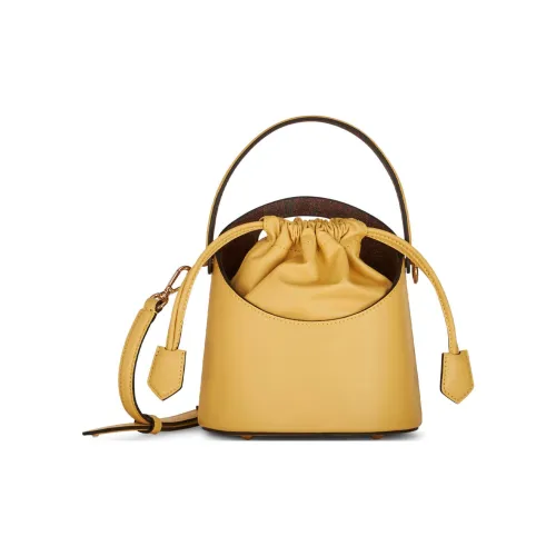 ETRO Телячья кожа Одно плечо Сумка Мини Женская Горчично-желтая