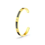 Открытый браслет - черный