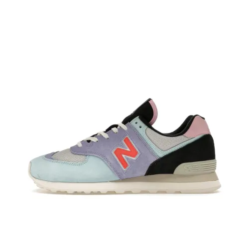 New Balance NB 574 Low Топ Повседневная обувь Мужская Фиолетовая Синяя Розовая