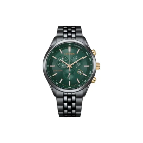 CITIZEN Ecology Drive Collection Светильник Кварцевый механизм Нержавеющая сталь Ремешок Часы Мужские Циферблат Зеленый