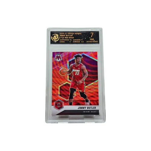 Панини Джимми Батлер Игрок Карта Мозаика Коллекция Красный Рябь Многоцветная Голографическая Карта Сертифицированные Карточки 1 Упаковка