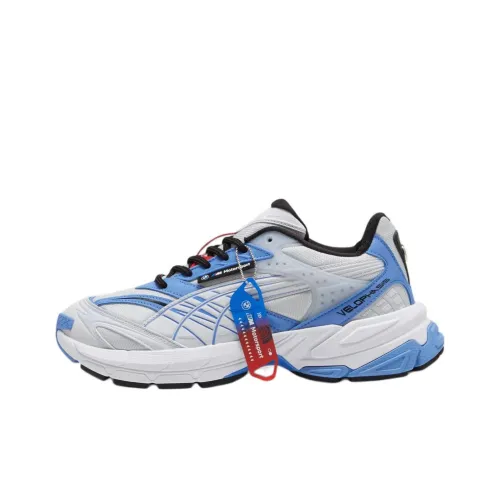 PUMA BMW M Motorsport Противоскользящие Износостойкие Низкие Беговые кроссовки для женщин Серый Белый Синий