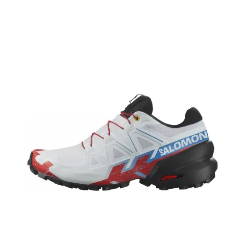 SALOMON Speedcross 6 Противоскользящие устойчивые к истиранию низкий топ беговые кроссовки Женские Белые