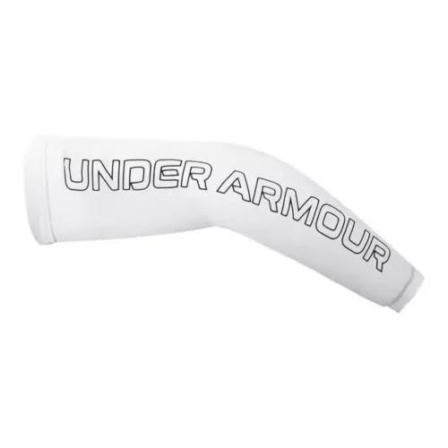 Under Armour Трикотажная ткань Нарукавники с защитой от солнца Унисекс Белый