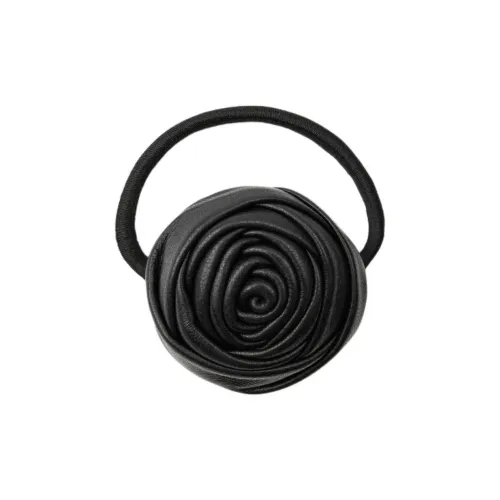 ZARA Кожа Резинка для волос Женская Черная