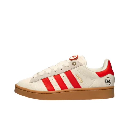 Adidas CAMPUS 00s Low Топ Скейтборд Кроссовки Унисекс Бежевый Красный
