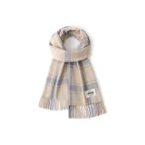 Голубой, бежевый, клетчатый