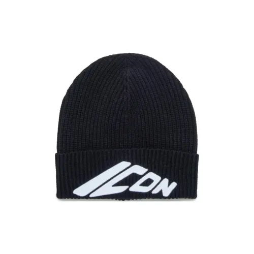 DSQUARED 2 Хлопок Шапки-бини Унисекс Черный