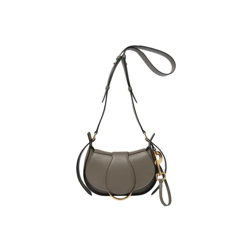 Chloe Гладкая Телячья Кожа Сумка через плечо Маленькая Женская Фланель Серого цвета