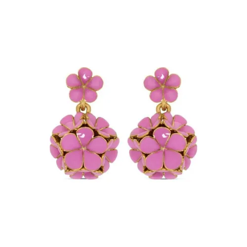 Oscar De La Renta Серьги из лата Женские Розовые