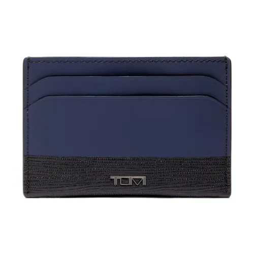 TUMI Кожа Держатель для карт Держатель для карт Женский Морской синий Черный