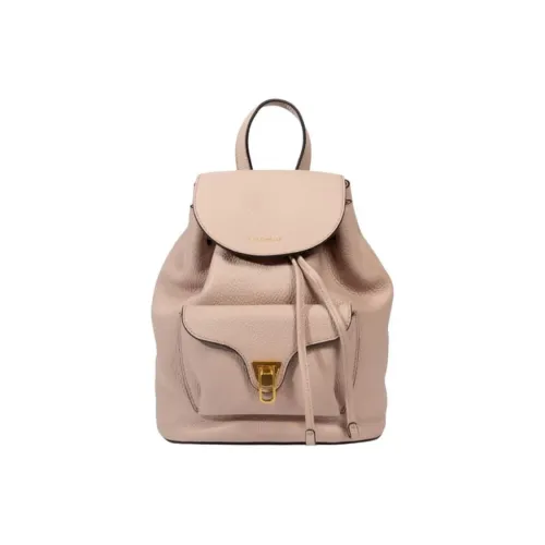 COCCINELLE Leather Backpack Women's Pink