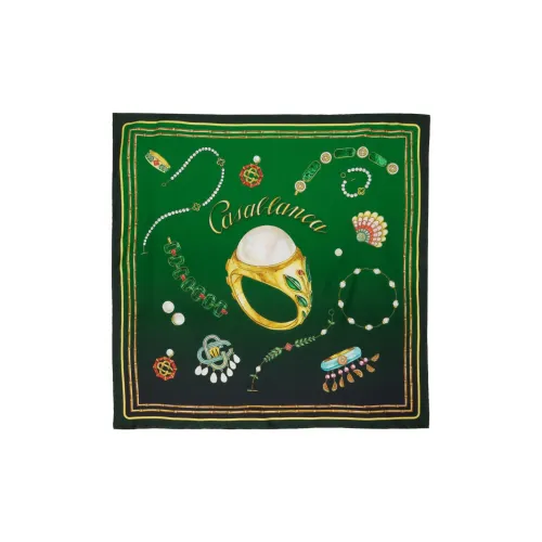 CASABLANCA Шелковые шарфы Мужской Зеленый