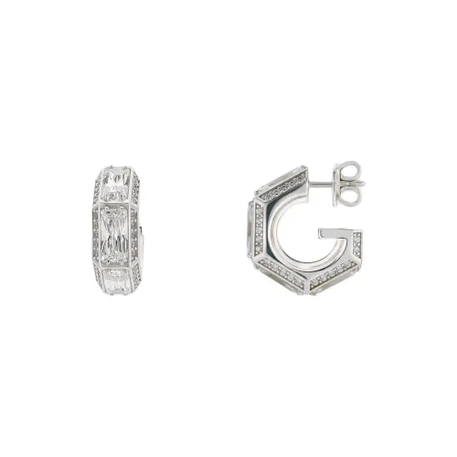 GUCCI 941 Серьги из стерлингового серебра с цирконием унисекс серебро