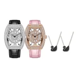 MF0496 L-Серебристо-черный Ремень+Фуксия Ремень[Черный лебедь Ожерелье *2]