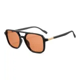 Чёрная оправа, оранжевые линзы F01