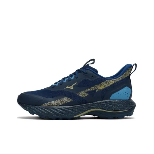 Mizuno Wave Rider TT 2 Амортизаторы Slip-resistant Низкий топ Беговые кроссовки Мужские Темно-синие