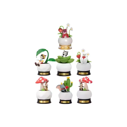 Disney Карман Растение Коллекция Потовые Растения Лотсо Дамбо Сувениры и Украшения Слепые Коробки Один Mystery Коробка Целая Коробка 6 шт