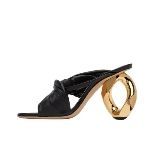 JW Anderson Цепочка Шлепанцы 9,5 см Женские Черные