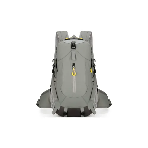 GEERDUN Nylon Backpack Unisex Gray Black Yellow Green GEERDUN Нейлоновый рюкзак унисекс серый черный желтый зеленый