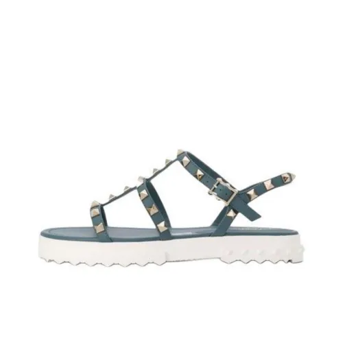 Valentino Rockstud One Ремешок Сандалии 3 см Женские Синие