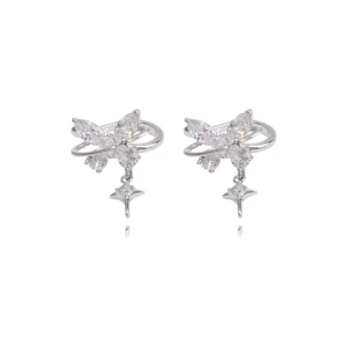 MUYAN Сплав Искрящийся Бабочка Нижняя заколка Серьги Женские