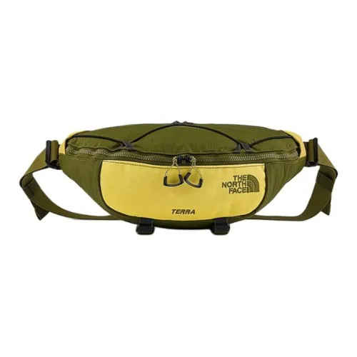 The North Face Одно плечо Через плечо Бананка На открытом воздухе Сумка Переработанный нейлон Лес Оливковый Желтый Унисекс