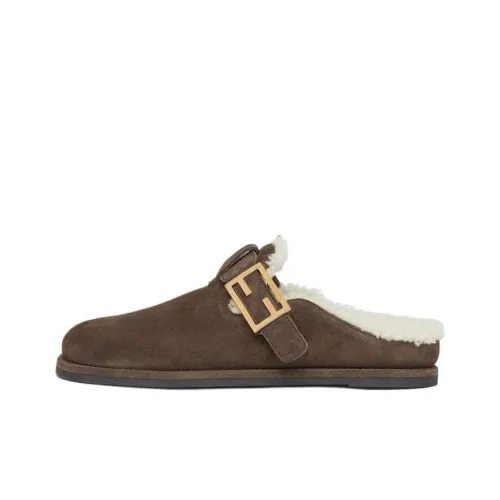 FENDI Feel Домашние тапочки Женские Коричневый