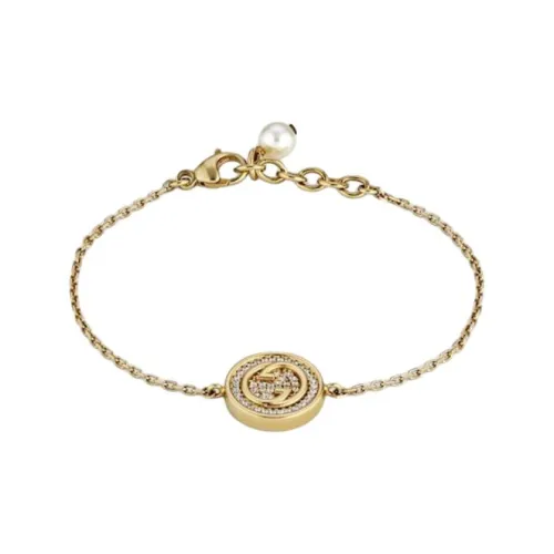 GUCCI Металл Кристалл Стекло Жемчужный Браслеты Унисекс Золото