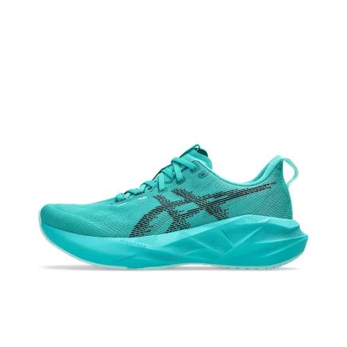Asics NOVABLAST 5 Беговые кроссовки Низкий топ Синий Черный Мужской