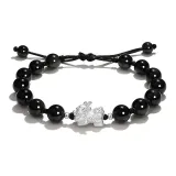 Браслет с китайскими благословенными животными (черный)