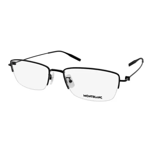 MONTBLANC Металл Прямоугольные Оправы для очков Унисекс Черный