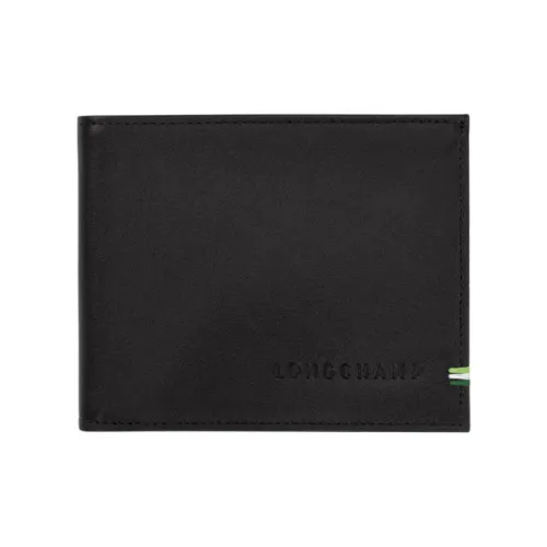 LONGCHAMP Кошелек из коровьей кожи мужской черный