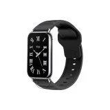 С рельефом, силиконовый ремешок - черный