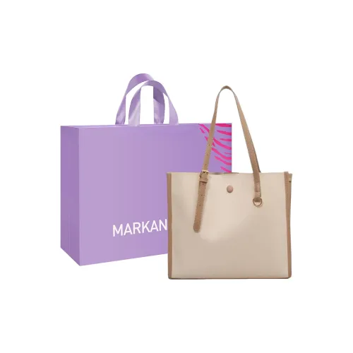 MARKANGARO ПУ (полиуретан) Тоут Сумка Сумка для покупок Сумка Сумка через плечо Женская Белая Хаки Черная