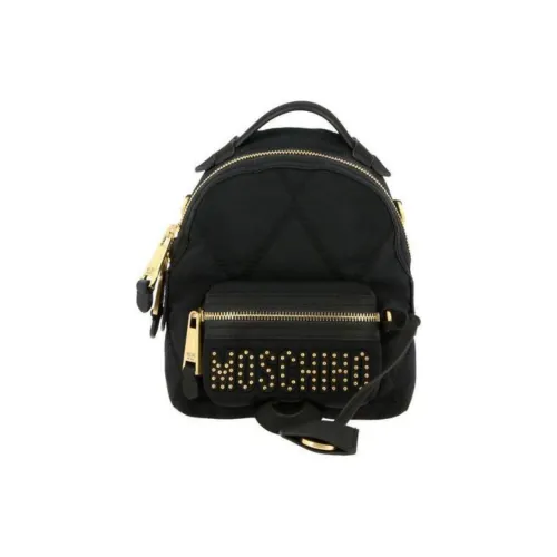MOSCHINO Nylon Zipper Backpack Standard Women's Black