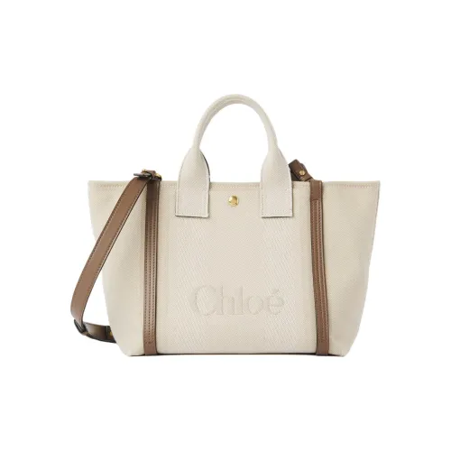 Chloe Хлопок Сумка Сумка через плечо Сумка через плечо Маленькая Женская Бежевая