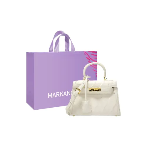 MARKANGARO ПУ (полиуретан) Сумка Kelly Сумка через плечо Сумка Обычный Женская Белая Розовая