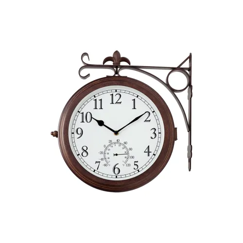 HENSE Кварцевый механизм Металлический Стенной Часы Унисекс Белый Циферблат HDS76